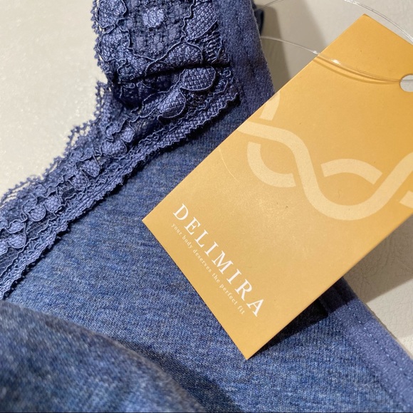 Delmira blue mist soft cotton bra size 44C - Picture 15 of 16